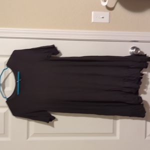 Black dress with short sleeves Agnes and Dora size S